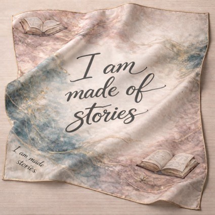 I am made of stories — Silk Scarf
